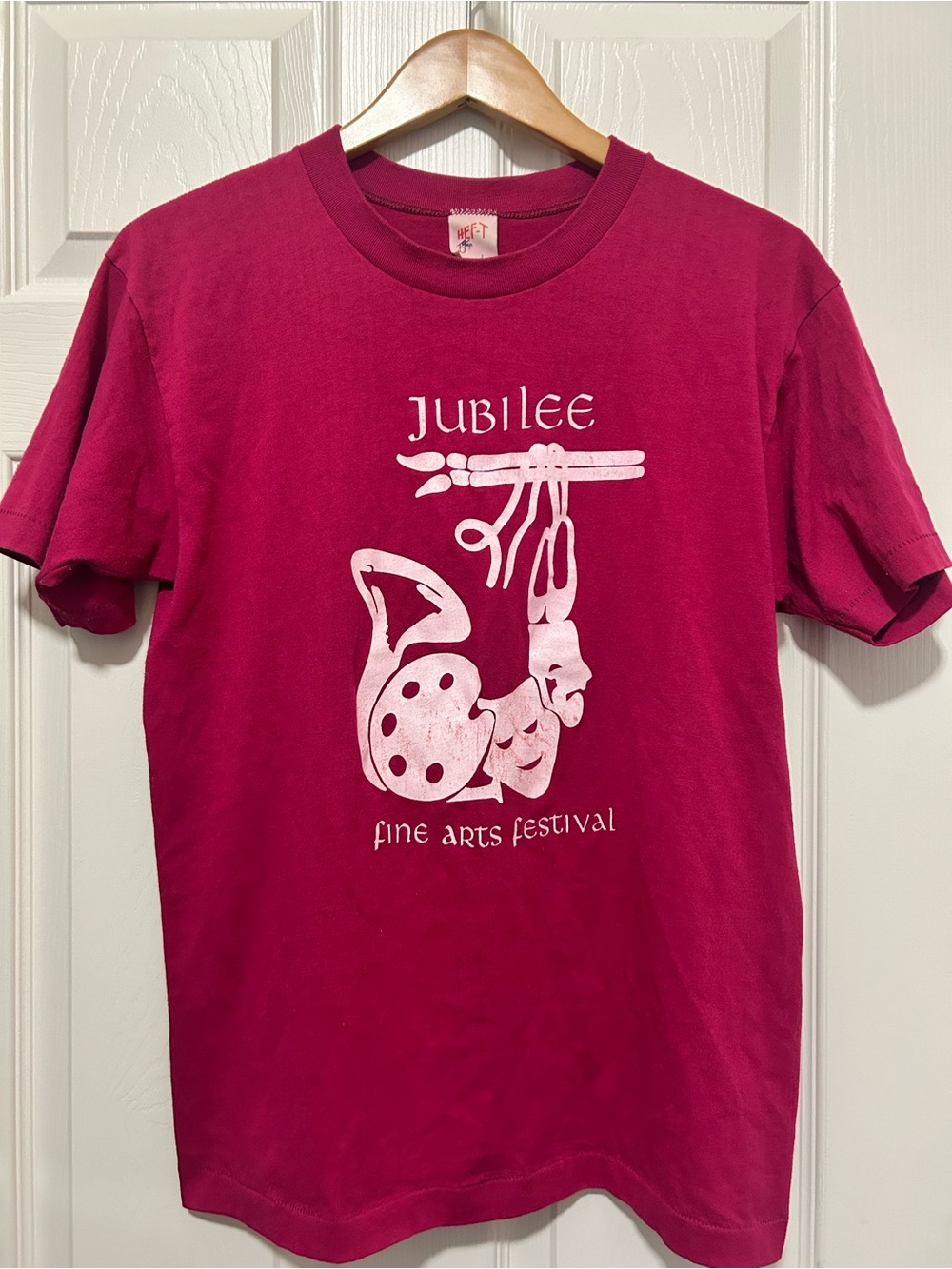 Vintage single stitch Jubilee Fine Arts T-shirt By Hef -T